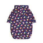 Mini Cupcake Pattern Print Dog Zip Up Hoodie
