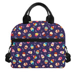Mini Cupcake Pattern Print Insulated Lunch Bag