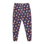 Mini Cupcake Pattern Print Jogger Pants