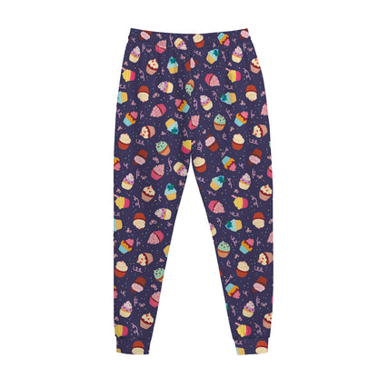 Mini Cupcake Pattern Print Jogger Pants