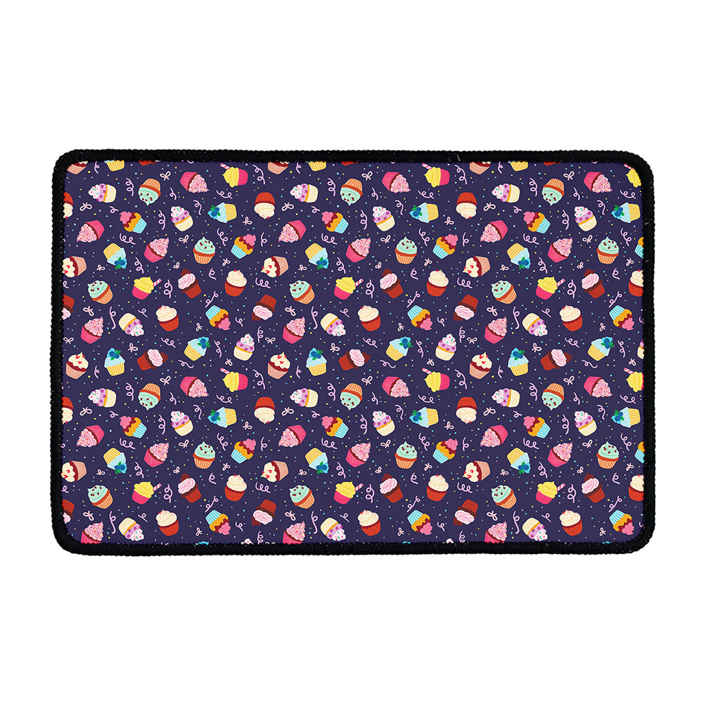 Mini Cupcake Pattern Print Kitchen Mat