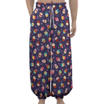 Mini Cupcake Pattern Print Lantern Pants