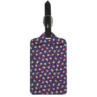 Mini Cupcake Pattern Print Luggage Tag