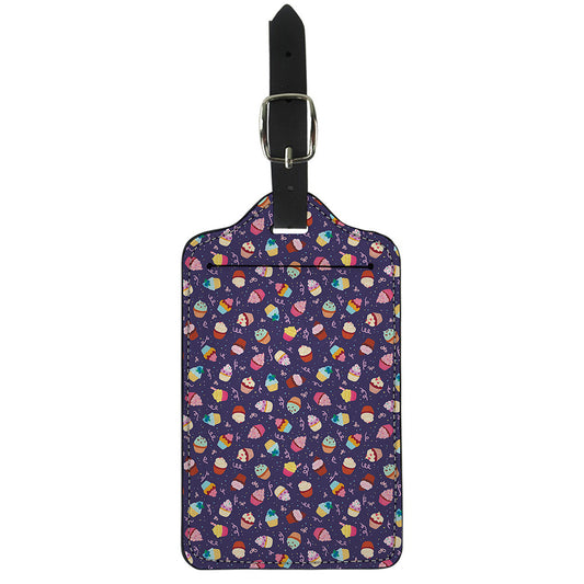 Mini Cupcake Pattern Print Luggage Tag