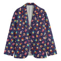 Mini Cupcake Pattern Print Men's Blazer