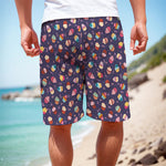 Mini Cupcake Pattern Print Men's Cargo Shorts