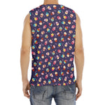 Mini Cupcake Pattern Print Men's Fitness Tank Top