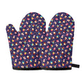 Mini Cupcake Pattern Print Oven Mitts