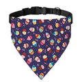 Mini Cupcake Pattern Print Over The Collar Dog Bandana