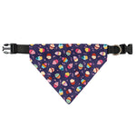 Mini Cupcake Pattern Print Over The Collar Dog Bandana