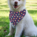 Mini Cupcake Pattern Print Over The Collar Dog Bandana