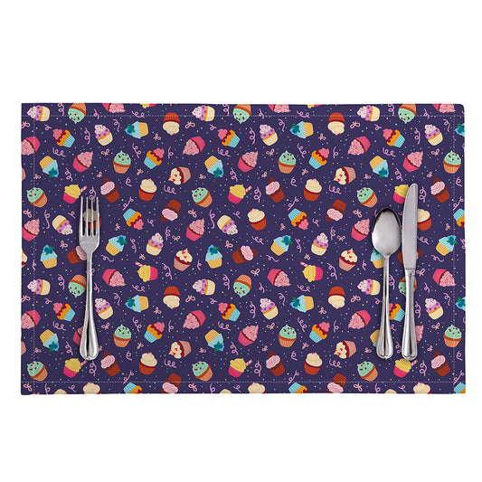 Mini Cupcake Pattern Print Placemat