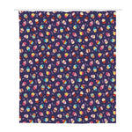 Mini Cupcake Pattern Print Polyester Shower Curtain
