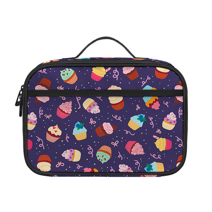 Mini Cupcake Pattern Print Portable Lunch Bag