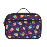 Mini Cupcake Pattern Print Portable Lunch Bag