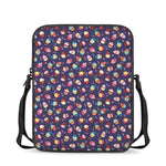 Mini Cupcake Pattern Print Rectangular Crossbody Bag