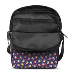Mini Cupcake Pattern Print Rectangular Crossbody Bag