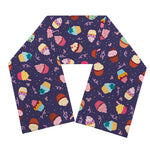 Mini Cupcake Pattern Print Scarf