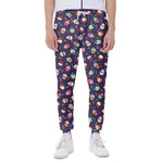 Mini Cupcake Pattern Print Scuba Joggers