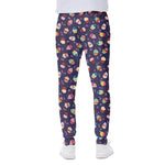 Mini Cupcake Pattern Print Scuba Joggers