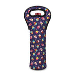 Mini Cupcake Pattern Print Single Neoprene Wine Tote
