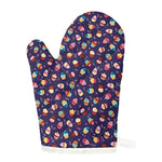 Mini Cupcake Pattern Print Single Oven Mitt