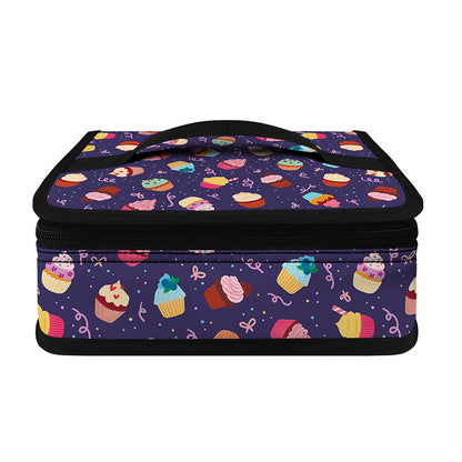 Mini Cupcake Pattern Print Small Lunch Bag