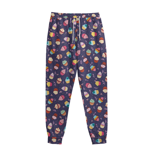 Mini Cupcake Pattern Print Sweatpants