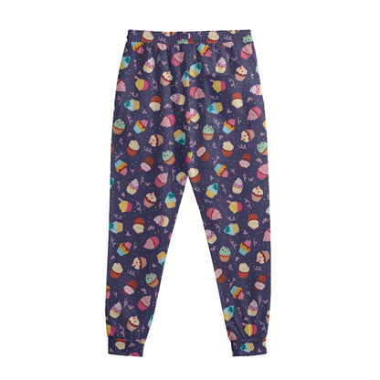Mini Cupcake Pattern Print Sweatpants