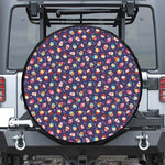 Mini Cupcake Pattern Print Tire Cover