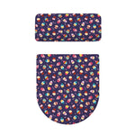 Mini Cupcake Pattern Print Toilet Lid And Tank Cover Set