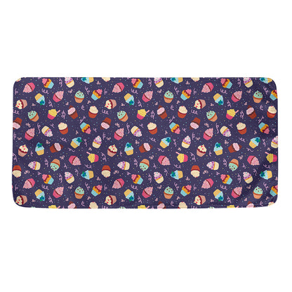 Mini Cupcake Pattern Print Towel