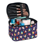 Mini Cupcake Pattern Print Travel Makeup Bag