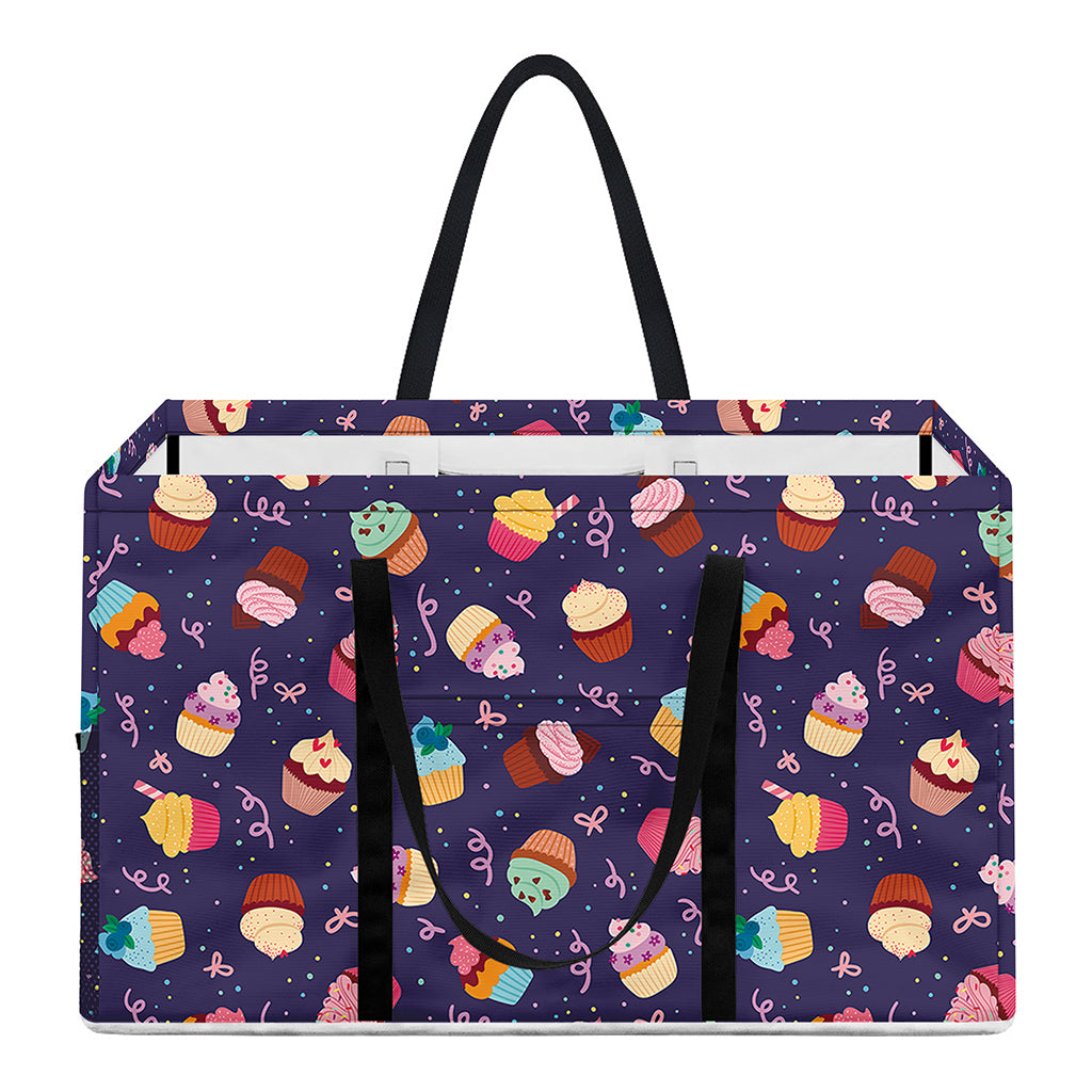Mini Cupcake Pattern Print Utility Tote Bag