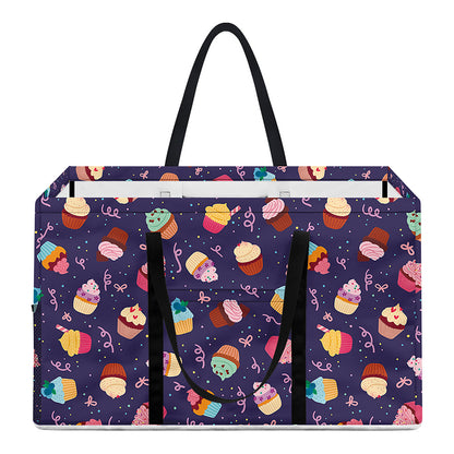 Mini Cupcake Pattern Print Utility Tote Bag