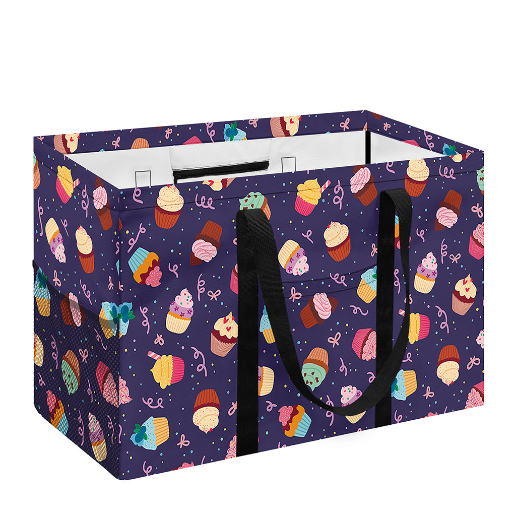 Mini Cupcake Pattern Print Utility Tote Bag