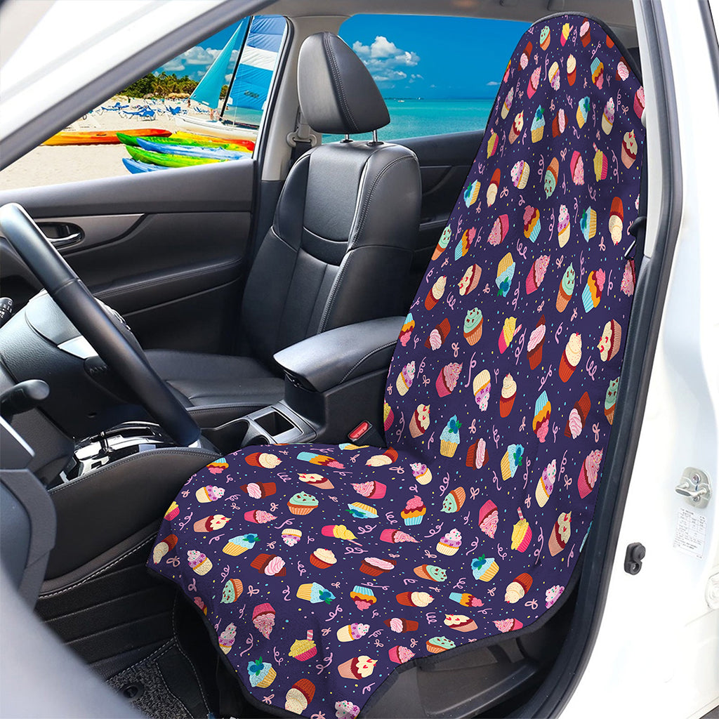 Mini Cupcake Pattern Print Waterproof Car Seat Cover