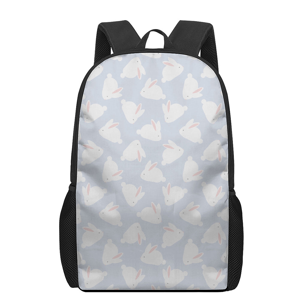Mini Rabbit Pattern Print 17 Inch Backpack