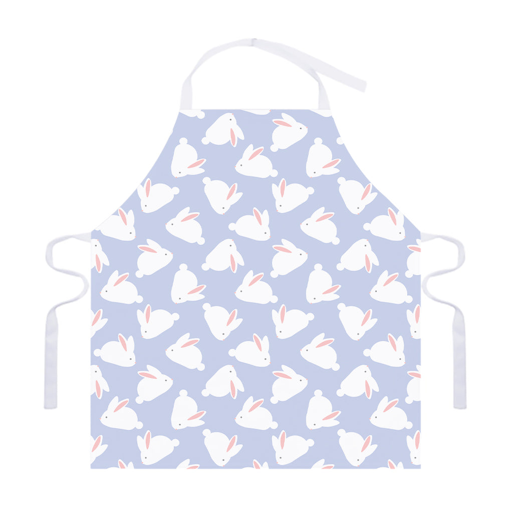 Mini Rabbit Pattern Print Adjustable Apron