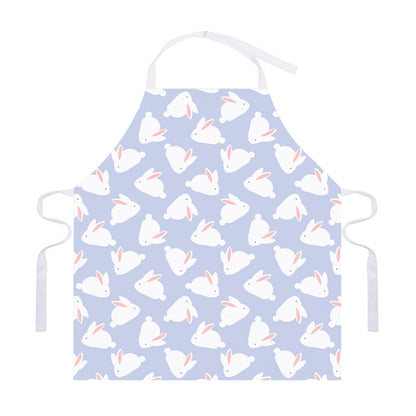 Mini Rabbit Pattern Print Adjustable Apron