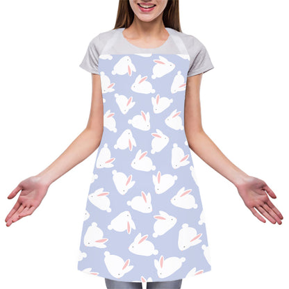 Mini Rabbit Pattern Print Adjustable Apron