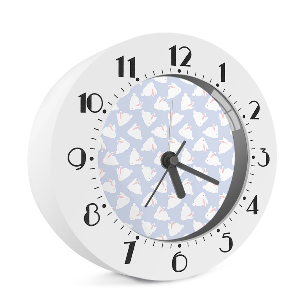 Mini Rabbit Pattern Print Alarm Clock