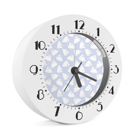 Mini Rabbit Pattern Print Alarm Clock