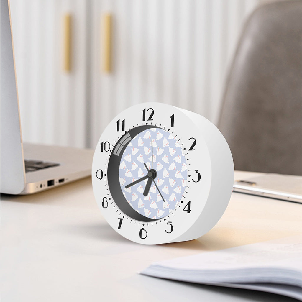Mini Rabbit Pattern Print Alarm Clock