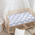 Mini Rabbit Pattern Print Baby Crib Sheet