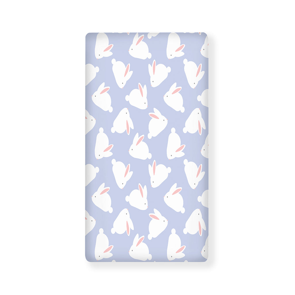 Mini Rabbit Pattern Print Baby Crib Sheet