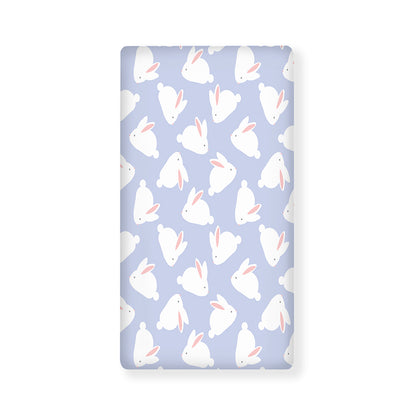Mini Rabbit Pattern Print Baby Crib Sheet