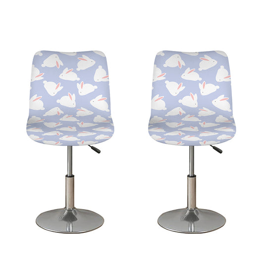 Mini Rabbit Pattern Print Bar Stool Covers