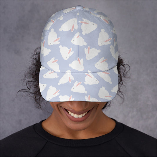 Mini Rabbit Pattern Print Baseball Cap