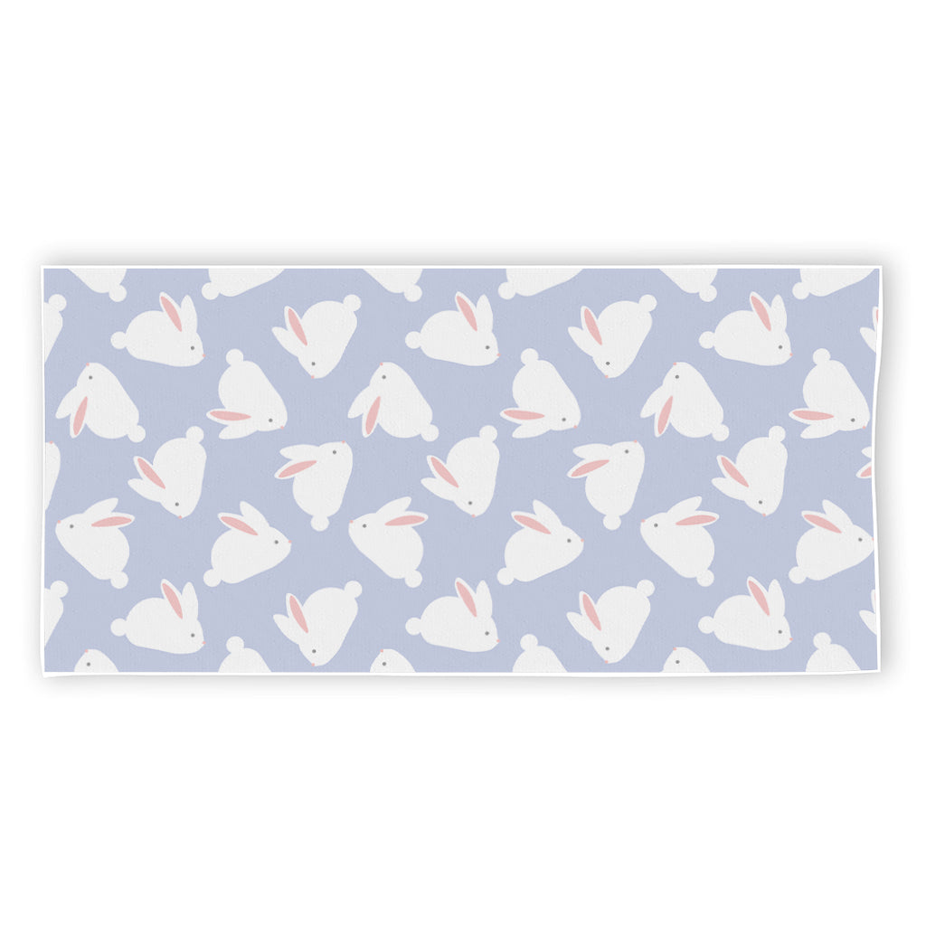 Mini Rabbit Pattern Print Beach Towel